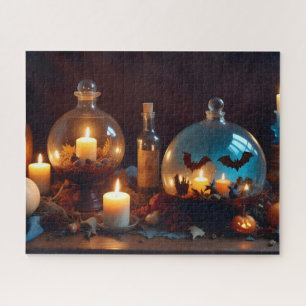 Halloween pompoenen kaarsen Schattigee spookachtig Legpuzzel