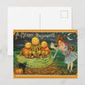  Halloween pompoenen Kaart (Voorkant / Achterkant)