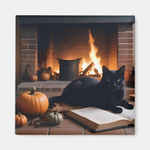 Halloween pompoenen Kat Schattige Spooky feestelij Magneet