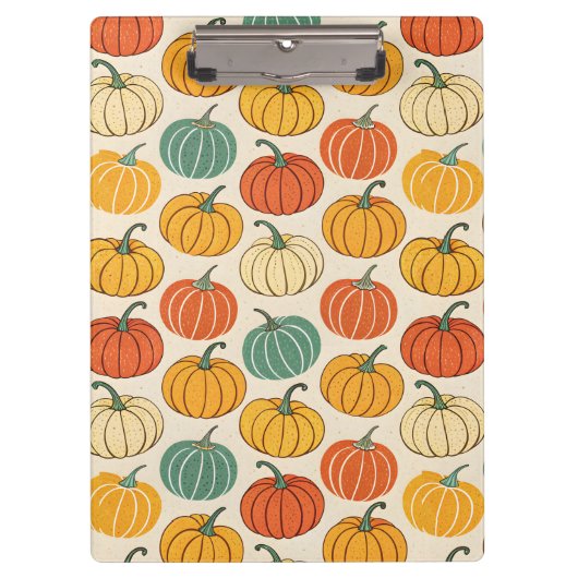 Halloween Pompoenen Klembord (Voorkant)