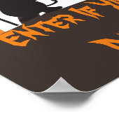 Halloween Pompoenen Oranje Feest Poster (Hoek)