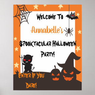 Halloween Pompoenen Oranje Feest Poster
