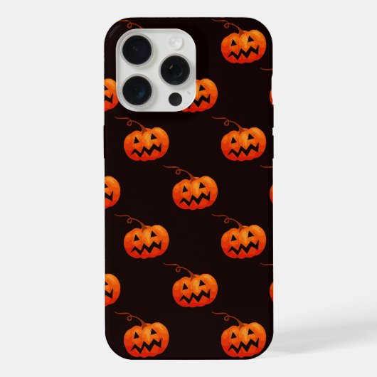 Halloween pompoenen, Oranje pompoenen Trick or tre iPhone Hoesje (Achterkant)