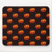 Halloween pompoenen, Oranje pompoenen Trick or tre Muismat (Voorkant)