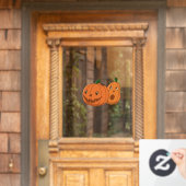 Halloween Pompoenen Paar Raamsticker (Huis Deur)