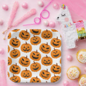 Halloween pompoenen papier Borden Papieren Bordje (Feest)