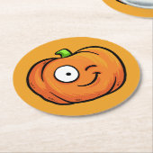 Halloween Pompoenen papier onderzetters 6 (Gebogen)