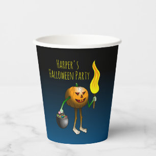 Halloween Pompoenen Papieren Bekers