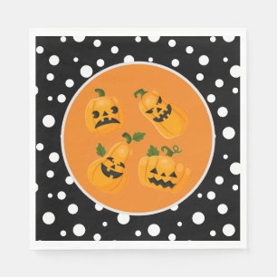 Halloween Pompoenen Papieren Servetten