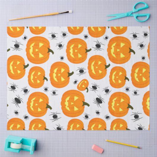 Halloween Pompoenen Parade Tissuepapier (Craft)