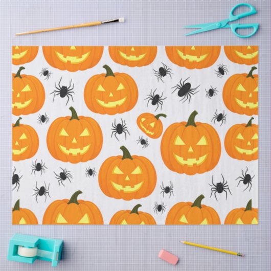 Halloween Pompoenen Parade Tissuepapier (Craft)
