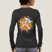 Halloween Pompoenen Parade Tri-Blend Shirt (Achterkant)