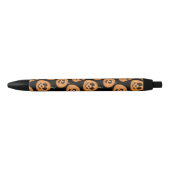 Halloween pompoenen patroon zwart oranje schattig zwarte inkt pen (Voorkant)
