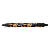 Halloween pompoenen patroon zwart oranje schattig zwarte inkt pen (Achterkant)