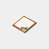 Halloween Pompoenen Post-it® Notes (Schuin)