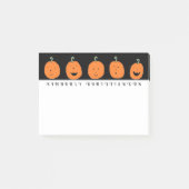 Halloween Pompoenen Post-it® Notes (Voorkant)