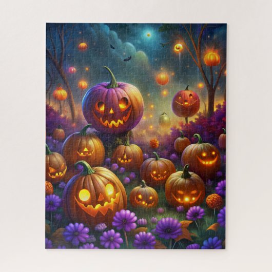Halloween pompoenen puzzel (Verticaal)