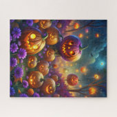 Halloween pompoenen puzzel legpuzzel (Horizontaal)