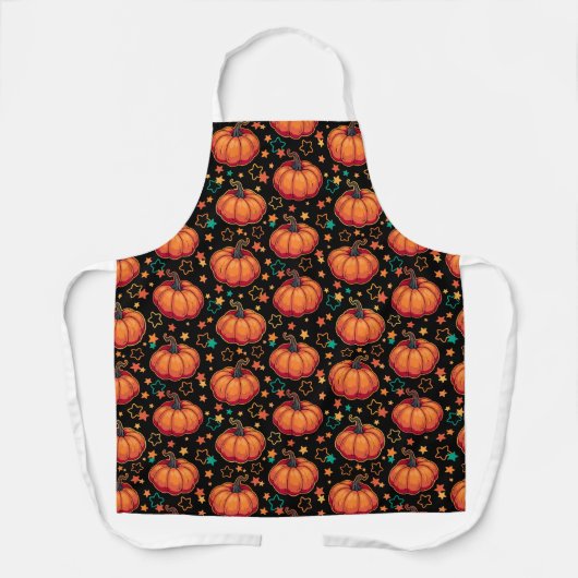 Halloween pompoenen schort (Voorkant)