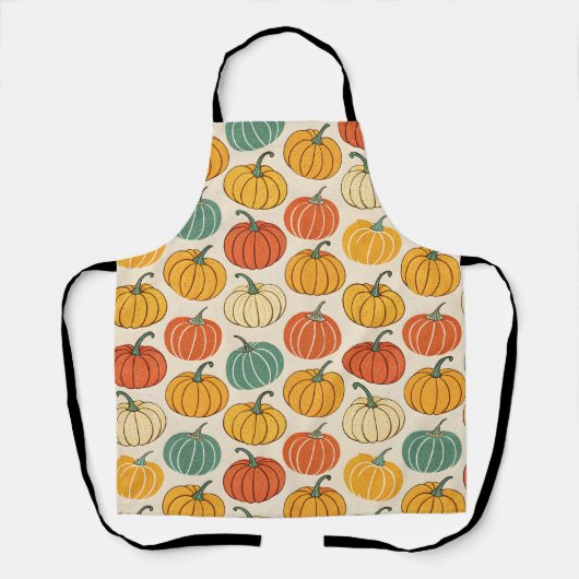 Halloween Pompoenen Schort (Voorkant)