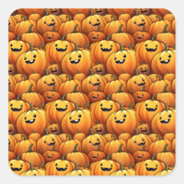 Halloween pompoenen stickers