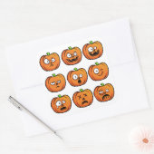 Halloween pompoenen stickers 1 (Envelop)