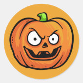 Halloween pompoenen stickers 2 (Voorkant)