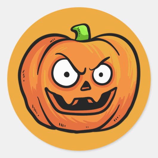 Halloween pompoenen stickers 2 (Voorkant)