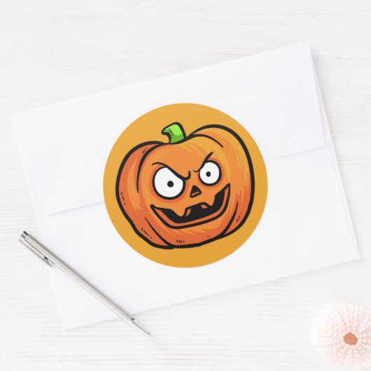 Halloween pompoenen stickers 2 (Envelop)