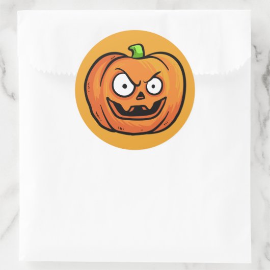 Halloween pompoenen stickers 2 (Tas)