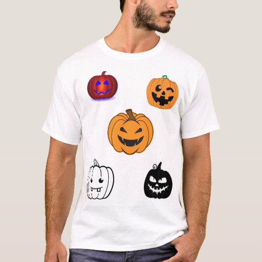 Halloween Pompoenen    T-shirt (Voorkant)