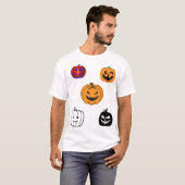 Halloween Pompoenen    T-shirt (Voorkant volledig)