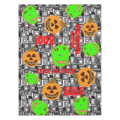 Halloween Pompoenen Tafelkleed (Voorkant)