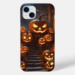 Halloween pompoenen telefoonhoesjes iPhone 15 mini hoesje