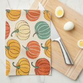 Halloween Pompoenen Theedoek (Quarter Fold)