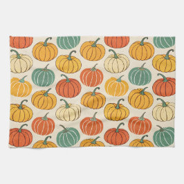 Halloween Pompoenen Theedoek