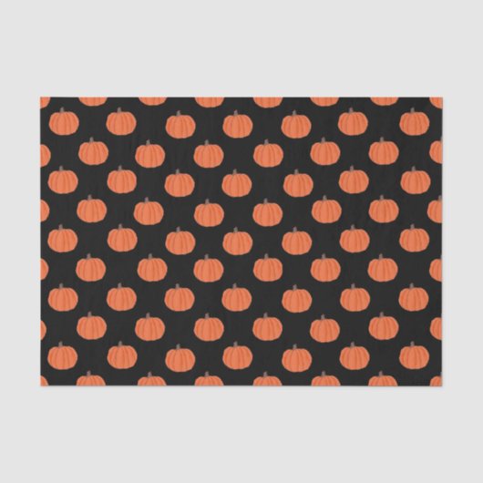 Halloween pompoenen tissuepapier cadeautas zak vul (Voorkant)