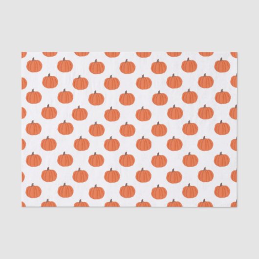 Halloween pompoenen tissuepapier cadeautaszak vull (Voorkant)
