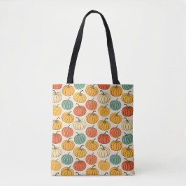 Halloween Pompoenen Tote Bag