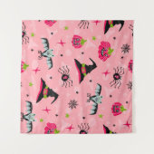 Halloween pompoenen, vleermuizen: naadloze achterg wandkleed (Voorkant (horizontaal))