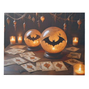 Halloween pompoenen vleermuizen Schattigee spookac Notitieblok