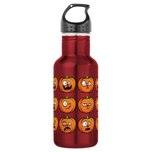 Halloween pompoenen waterflessen waterfles (Voorkant)