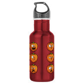 Halloween pompoenen waterflessen waterfles (Achterkant)