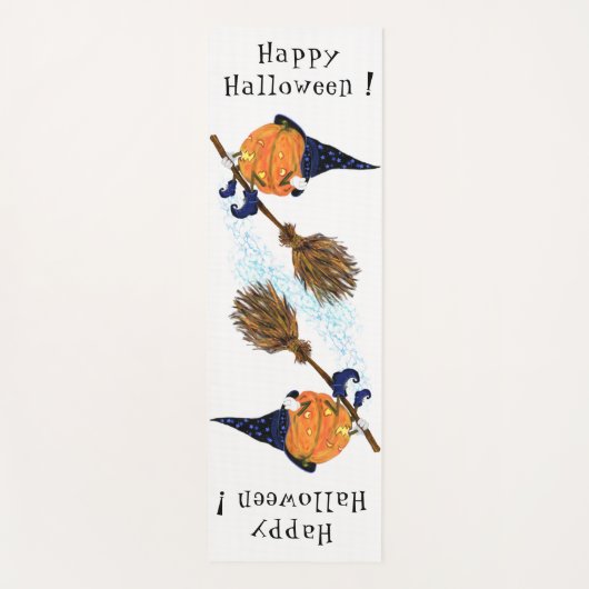 Halloween Pompoenen Yogamat (Voorkant)