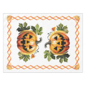 Halloween Pompoenenveld Tafelkleed (Voorkant (Horizontaal))