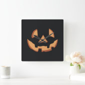 Halloween - pompoengesicht vierkante klok (Huis)