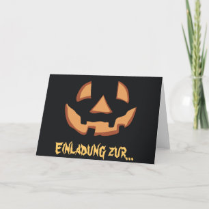 Halloween - Pompoengezicht Kaart