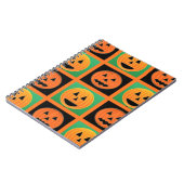 Halloween-pompoengezicht Notitieboek (Linkerzijde)
