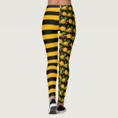 Halloween pompoenjack of lantaarntruc of tepel leggings (Achterkant)