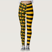 Halloween pompoenjack of lantaarntruc of tepel leggings (Voorkant)